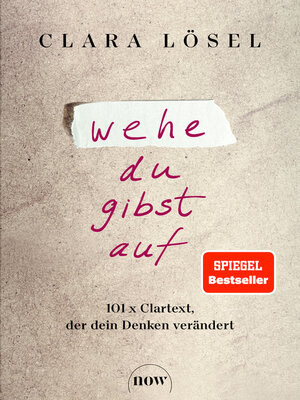 cover image of Wehe du gibst auf